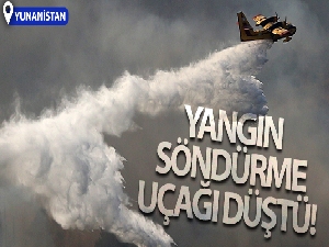 Yunanistan'da yangın söndürme uçağı düştü