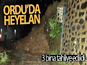 Ordu'da heyelan: 10'ar katlı 3 bina tahliye edildi