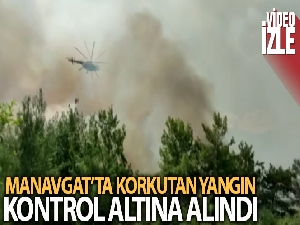 Manavgat'ta çıkan yangın 2 saat sonra kontrol altına alındı