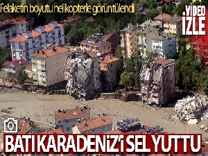 Ayancık, Türkeli ve Bozkurt'taki felaketin boyutu helikopterden daha net göründü