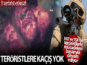 MİT ve TSK'dan ortak operasyon: 3 PKK'lı terörist etkisiz!