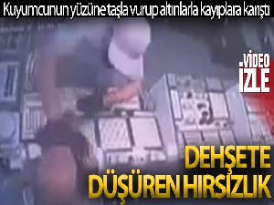 Kuyumcunun yüzüne taşla vurup altınlarla kayıplara karıştı