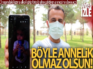 3 yaşındaki kızına alkol içirip fotoğrafını çektirdi, savcılıkta inkar etti