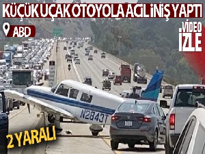 ABD'de küçük uçak otoyola acil iniş yaptı: 2 yaralı
