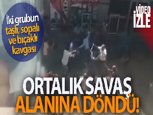 Eline sopayı alan oraya koştu, ortalık adeta savaş alanına döndü