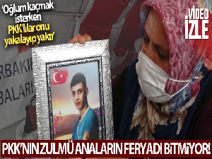 Evlat nöbetindeki Güzide Demir: 'Oğlum kaçmak isterken PKK'lılar onu yakalayıp yaktı'