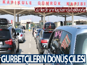 Kapıkule, Hamzabeyli ve Pazarkule sınır kapılarında yoğunluk günlerdir sürüyor