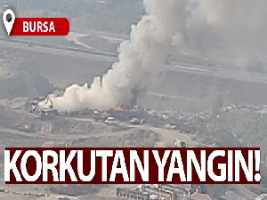 Bursa'da korkutan yangın