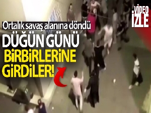 Bursa'da düğünde kavga çıktı, ortalık savaş alanına döndü