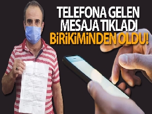 Telefonuna gelen mesajı tıklayan kapıcı, 85 gram altın ve 2 bin liradan oldu
