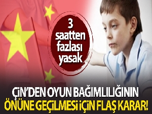 Çin, çocukların haftada 3 saatten fazla online oyun oynamasını yasakladı
