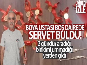 Boya ustası boş dairede bulduğu altınların izini sürerek sahibine ulaştı