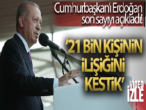 Cumhurbaşkanı Erdoğan: 'FETÖ'yle irtibatı olan 21 bin TSK mensubunun orduyla ilişkisi kesildi''