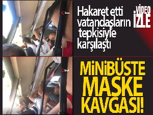 Esenyurt minibüsünde bir garip maske tartışması