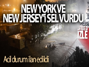 New York ve New Jersey'i sel vurdu: Acil durum ilan edildi