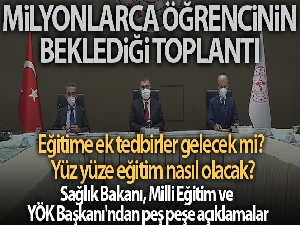 Bakan Koca: 'Okulları açık tutmak en önemli ödevimizdir'