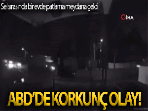 New Jersey'deki sel sırasında bir evde patlama meydana geldi