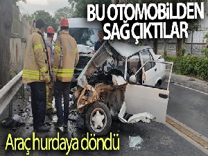 Florya'da otomobil ile minibüs çarpıştı: 4 yaralı