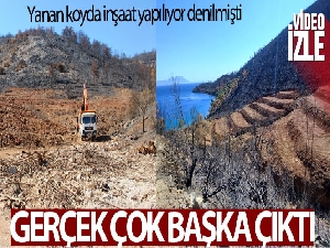 İnşaat yapılıyor denilen yanan koyda, lavanta bahçesi yapıldığı ortaya çıktı