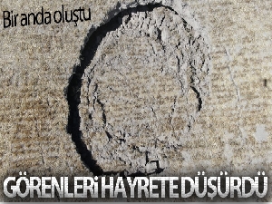 Ankara'da ortaya çıkan ‘Obruk' korkuttu