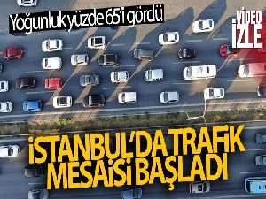 İstanbul'da trafik mesaisi başladı, yoğunluk yüzde 65‘i gördü