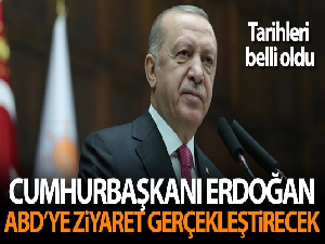 Cumhurbaşkanı Erdoğan, ABD'ye ziyaret gerçekleştirecek