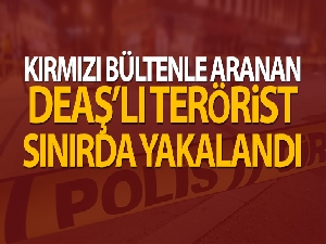 Kırmızı bültenle aranan DEAŞ'lı terörist yakalandı