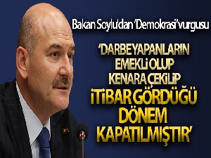 Bakan Soylu'dan 'Demokrasi' vurgusu