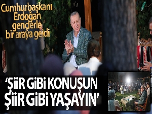 Cumhurbaşkanı Erdoğan şiir gecesinde gençlerin sorularını yanıtladı