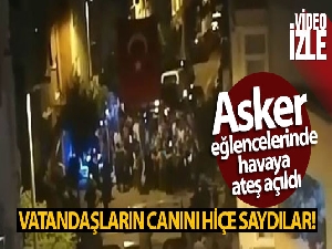 Zeytinburnu ve Bağcılar'da düzenlenen asker eğlencelerinde havaya ateş açıldı