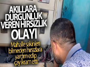 Şanlıurfa'da akıllara durgunluk veren hırsızlık olayı