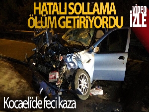 Hatalı sollama ölümü getiriyordu...Tır ile otomobil kafa kafaya çarpıştı: 4 yaralı