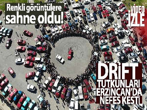 Drift tutkunları Erzincan'da nefes kesti