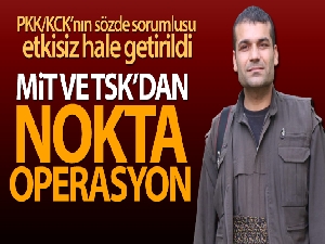 MİT ve TSK'dan terör örgütü PKK'ya nokta operasyon