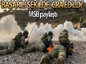 MSB: 'Amfibi Görev Grup Komutanlığı Harekâta Hazırlık Eğitimleri başarılı şekilde icra edildi'