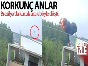 Brezilya'da uçak düştü: 7 ölü