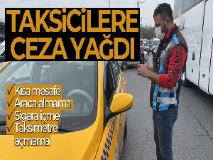 Eminönü'nde taksicilere ceza yağdı
