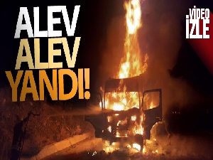 Tokat'ta tır alevlere teslim oldu