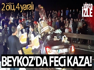 Beykoz'da feci kaza: 2 ölü, 4 yaralı