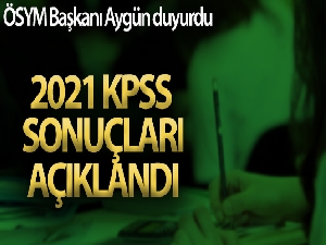 2021 KPSS sonuçları açıklandı