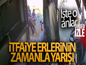 Boğulma olayına giden itfaiye erlerinin zamanla yarışı kamerada