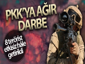 MSB: '8 PKK/YPG'li teröristi etkisiz hâle getirdi'