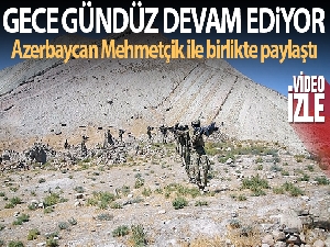 Azerbaycan'da 'Üç Kardeş 2021' tatbikatı gece ve gündüz operasyonlarıyla devam ediyor