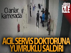 Isparta'da acil servis doktoruna yumruklu saldırı