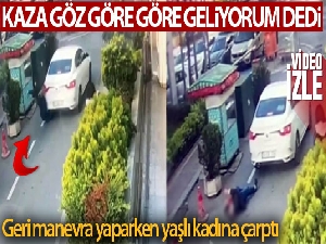 Levent'te geri manevra yapan araç hastaneden çıkan kadına çarptı