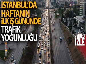 İstanbul'da haftanın ilk iş gününde trafik yoğunluğu