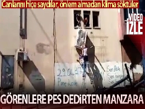 Bayrampaşa'da klima sökenler görenlere pes dedirtti