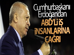 Cumhurbaşkanı Erdoğan, ABD'de iş adamlarına seslendi