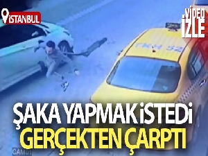 Şaka yapayım derken yeğenine çarptı