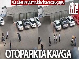 Diyarbakır'da otoparktaki kavgada kürsüler ve yumruklar havada uçuştu: 3 yaralı